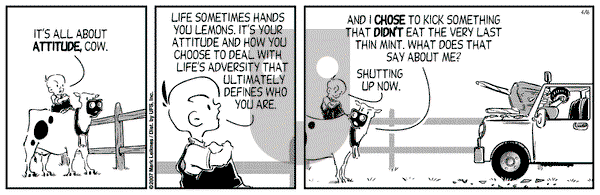 Cow and Boy Classics on Monday April 16, 2007 Comic Strip