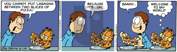 Garfield on Thursday March 19, 2009 Comic Strip