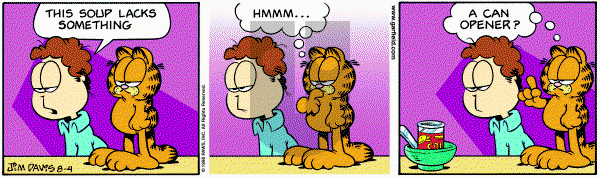 Garfield - Tuesday August 4, 1998 Comic Strip