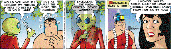 Alley Oop on Monday January 16, 2017 Comic Strip