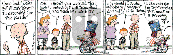 Cul de Sac on Thursday July 4, 2013 Comic Strip