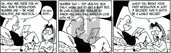 Luann on Tuesday January 3, 1995 Comic Strip