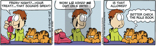 Garfield - Wednesday August 15, 2007 Comic Strip