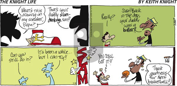 The Knight Life on Sunday March 8, 2015 Comic Strip