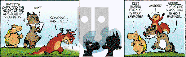 Over the Hedge on Friday April 4, 2025 Comic Strip