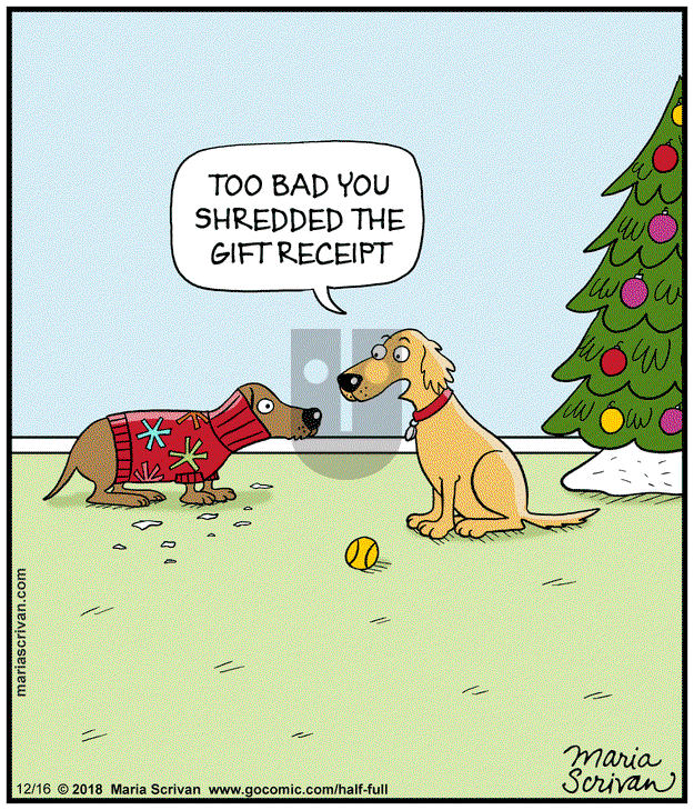 Half Full on Monday December 16, 2024 Comic Strip