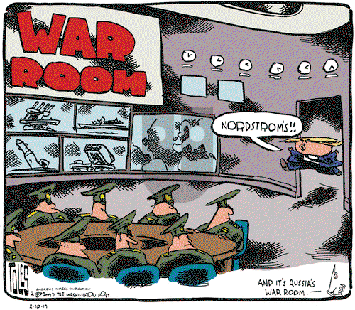Tom Toles on Friday February 10, 2017 Comic Strip