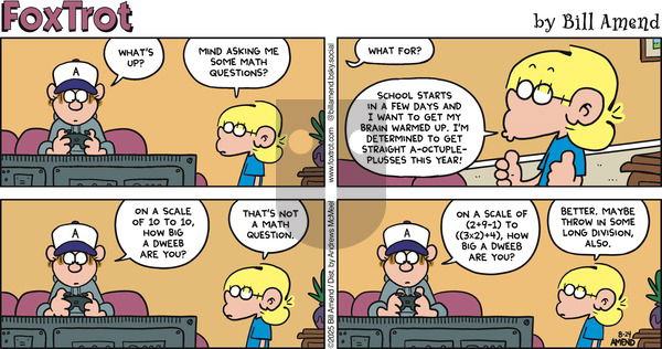 FoxTrot - Sunday August 24, 2025 Comic Strip