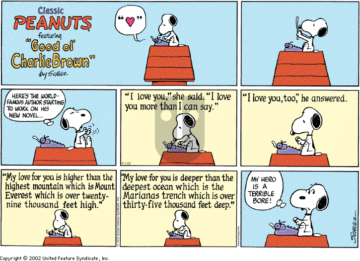 Peanuts on Sunday September 1, 2002 Comic Strip