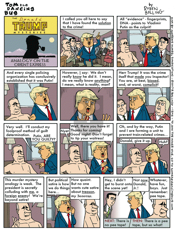 Tom the Dancing Bug on Friday July 14, 2017 Comic Strip