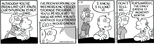 Drabble on Friday January 31, 2003 Comic Strip
