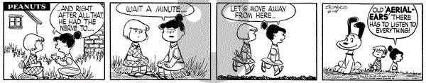 Peanuts on Saturday June 4, 1955 Comic Strip