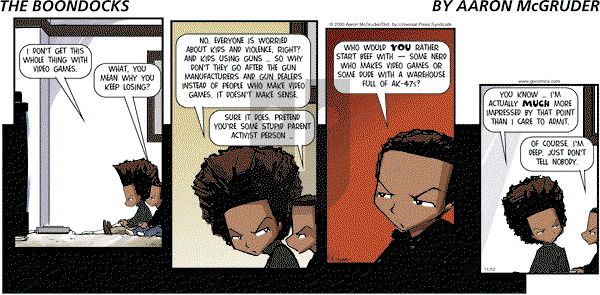 The Boondocks - Sunday November 12, 2006 Comic Strip
