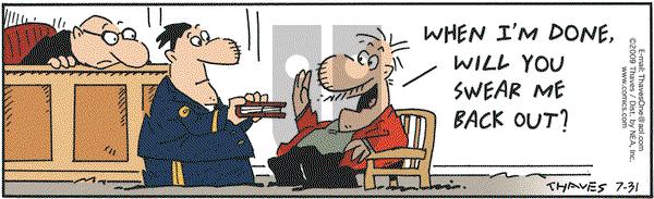 Frank and Ernest on Friday July 31, 2009 Comic Strip