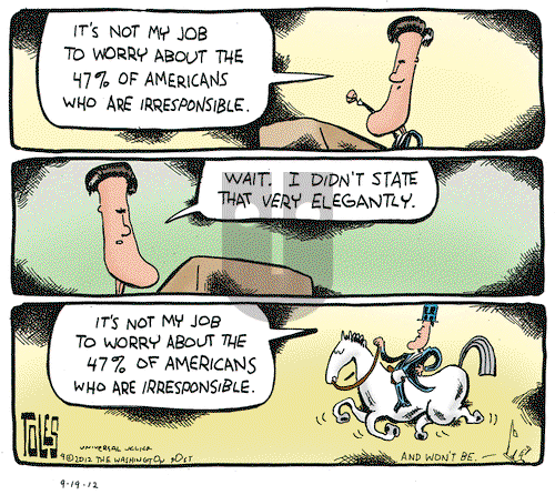 Tom Toles on Wednesday September 19, 2012 Comic Strip
