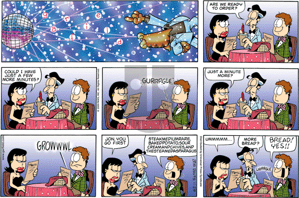 Garfield - Sunday November 29, 2009 Comic Strip