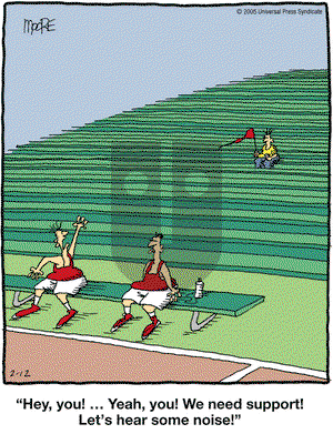 In the Bleachers on Saturday February 12, 2005 Comic Strip