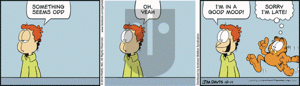 Garfield on Thursday October 11, 2018 Comic Strip