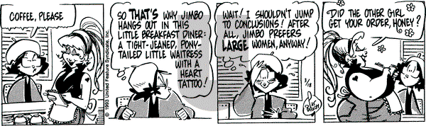 Rose is Rose on Thursday March 18, 1993 Comic Strip