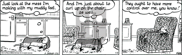 Fred Basset on Wednesday January 9, 2002 Comic Strip