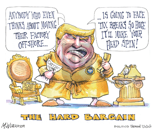 Matt Wuerker - Tuesday December 6, 2016 Comic Strip