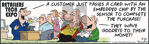 Frank and Ernest on Thursday July 31, 2014 Comic Strip
