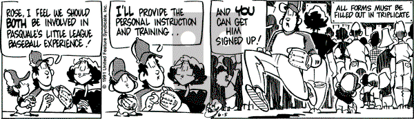Rose is Rose on Wednesday June 5, 1991 Comic Strip
