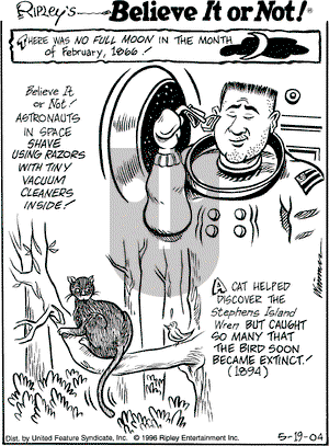 Ripley's Believe It or Not on Wednesday May 19, 2004 Comic Strip