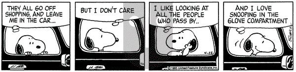 Peanuts - Monday April 22, 1985 Comic Strip