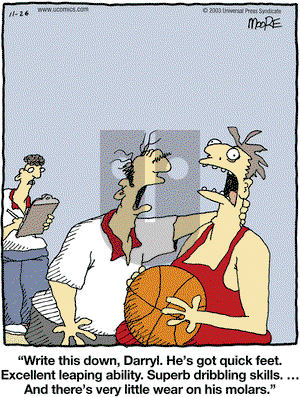 In the Bleachers on Wednesday November 26, 2003 Comic Strip