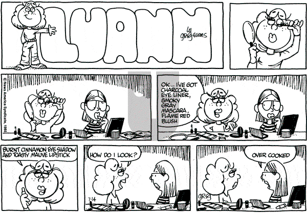 Luann on Sunday July 14, 1985 Comic Strip