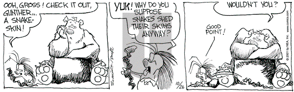 The Grizzwells on Friday October 26, 2001 Comic Strip