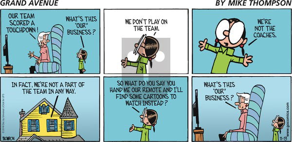 Grand Avenue on Sunday November 13, 2016 Comic Strip