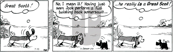 Fred Basset on Tuesday July 10, 2001 Comic Strip