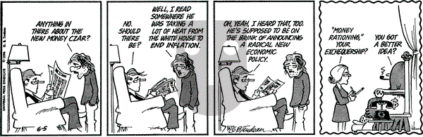 Doonesbury on Wednesday June 5, 1974 Comic Strip