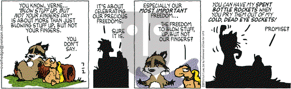 Over the Hedge on Tuesday July 2, 2013 Comic Strip