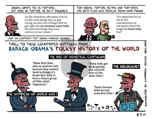 Ted Rall on Thursday August 7, 2014 Comic Strip
