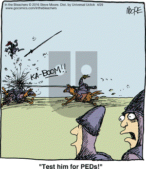 In the Bleachers on Friday April 29, 2016 Comic Strip