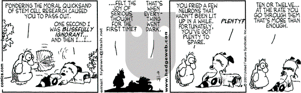 Over the Hedge on Friday September 14, 2001 Comic Strip