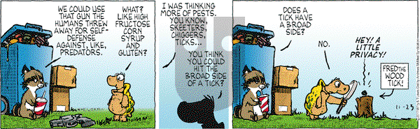 Over the Hedge on Thursday November 23, 2017 Comic Strip