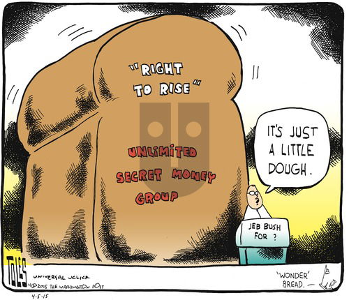 Tom Toles on Sunday April 5, 2015 Comic Strip