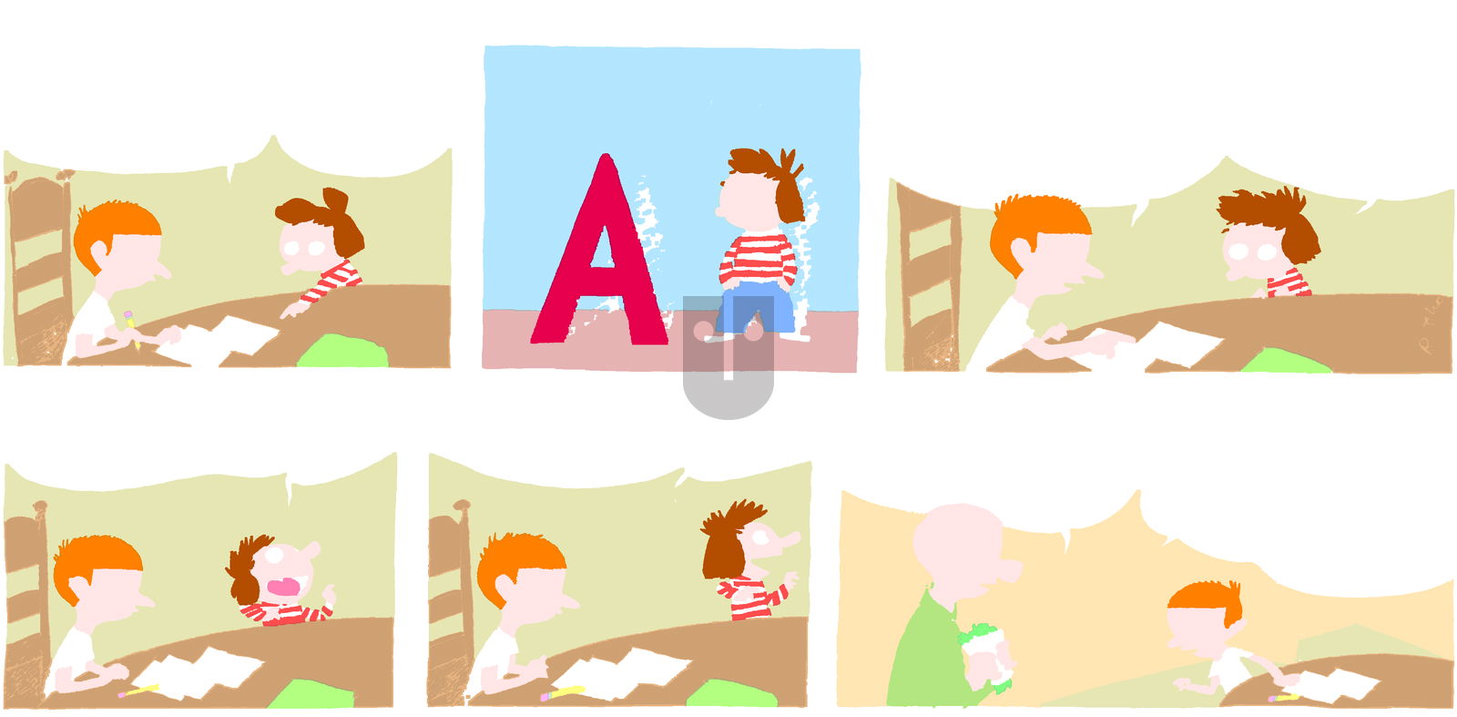 Cul de Sac on Sunday February 23, 2014 Comic Strip