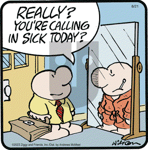 Ziggy - Monday August 21, 2023 Comic Strip