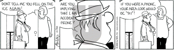 The Born Loser on Thursday November 30, 2000 Comic Strip