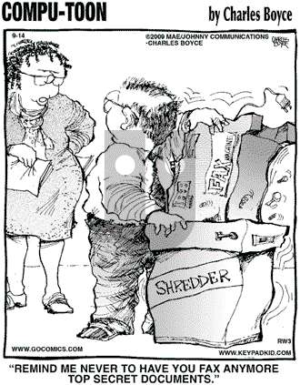 Compu-toon on Monday September 14, 2009 Comic Strip