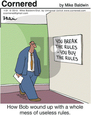 Cornered on Saturday January 31, 2015 Comic Strip