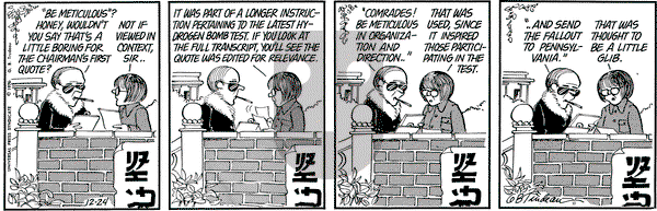 Doonesbury on Friday December 24, 1976 Comic Strip