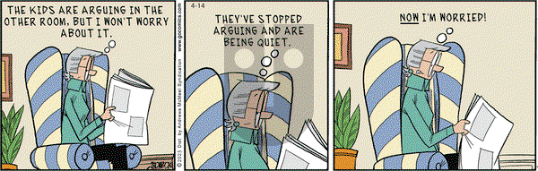 Grand Avenue on Monday April 14, 2025 Comic Strip