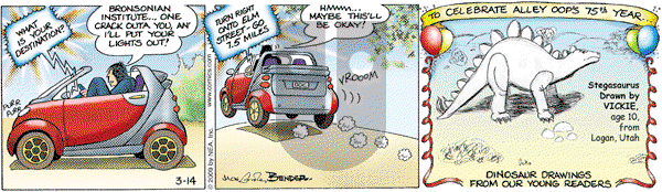 Alley Oop on Saturday March 14, 2009 Comic Strip