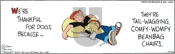 Red and Rover on Wednesday November 26, 2014 Comic Strip